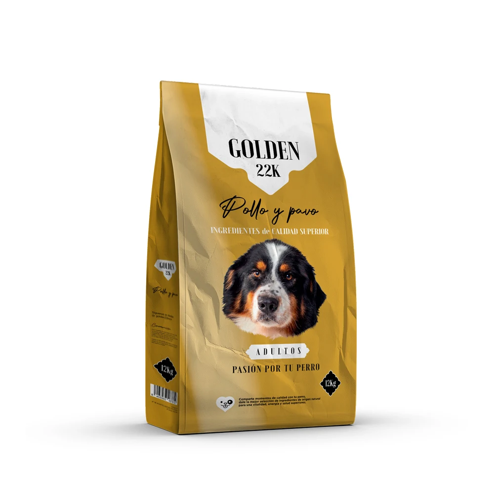 Golden feed 22k chicken and turkey for adult dogs-12kg-complete and balanced food for all breeds and sizes