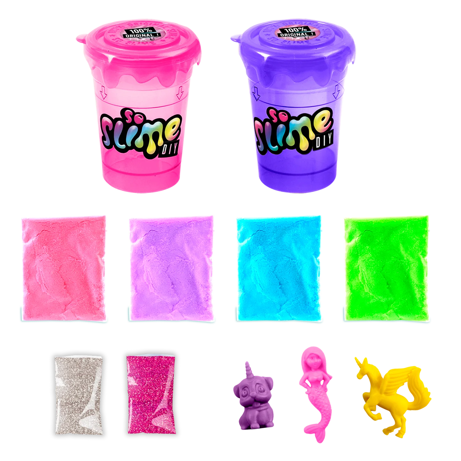 Mini slime briefcase that glow in the dark and changes color - mini slime case glow in the dark and color change - so slime - canal toys - ssc049