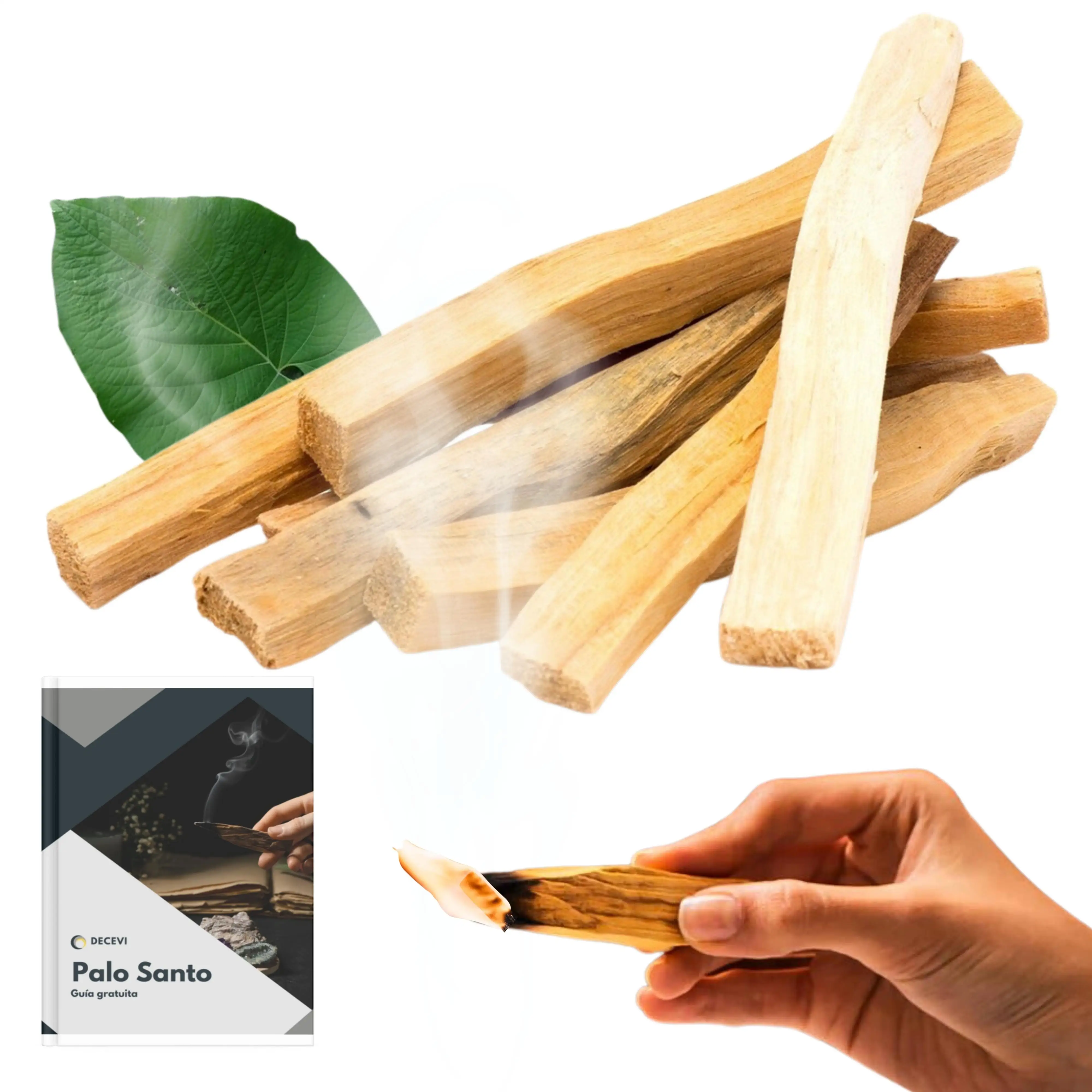 Palo Santo Sagrado XL Incienso Premium - DECEVI - 50 Gramos (4-7 Palitos) - para Quemar - Origen Perú - 100% Natural y sostenible - Regulado por el Gobierno de Perú - Corte Artesanal (50 Gramos Aprox)