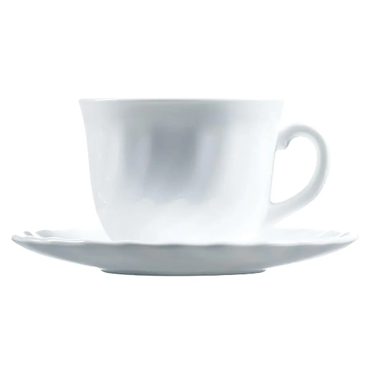 Juego de Tazas Luminarc Trianon Opal 28CL Blanco Brillo X4