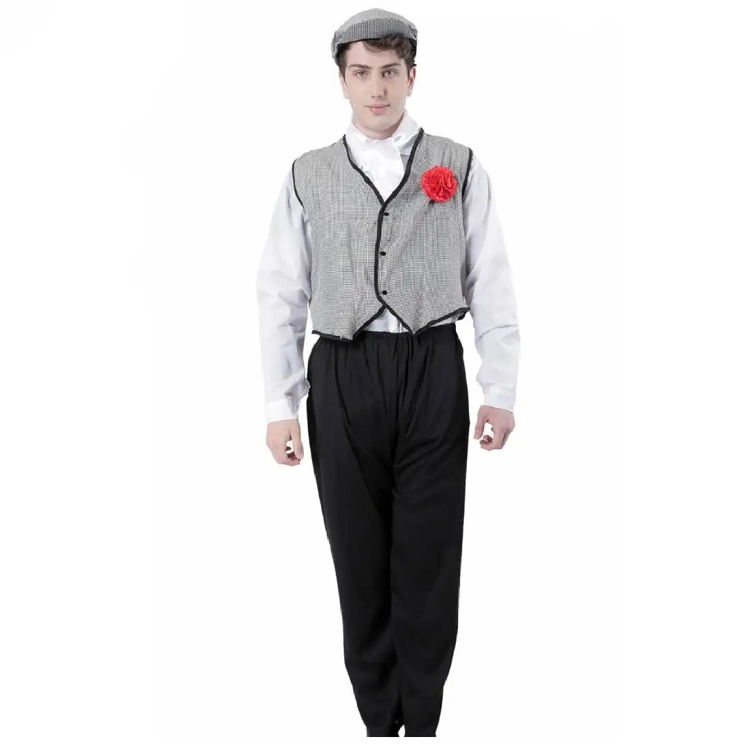 Kebedo Moda Disfraz Chulapo Adulto Traje Elegante Típico Madrileño, Manolo, Majo Tradicional San Isidro de las fiestas Más populares de Madrid Eventos, Baile, Carnaval, feria, Halloween para Adulto Hombre
