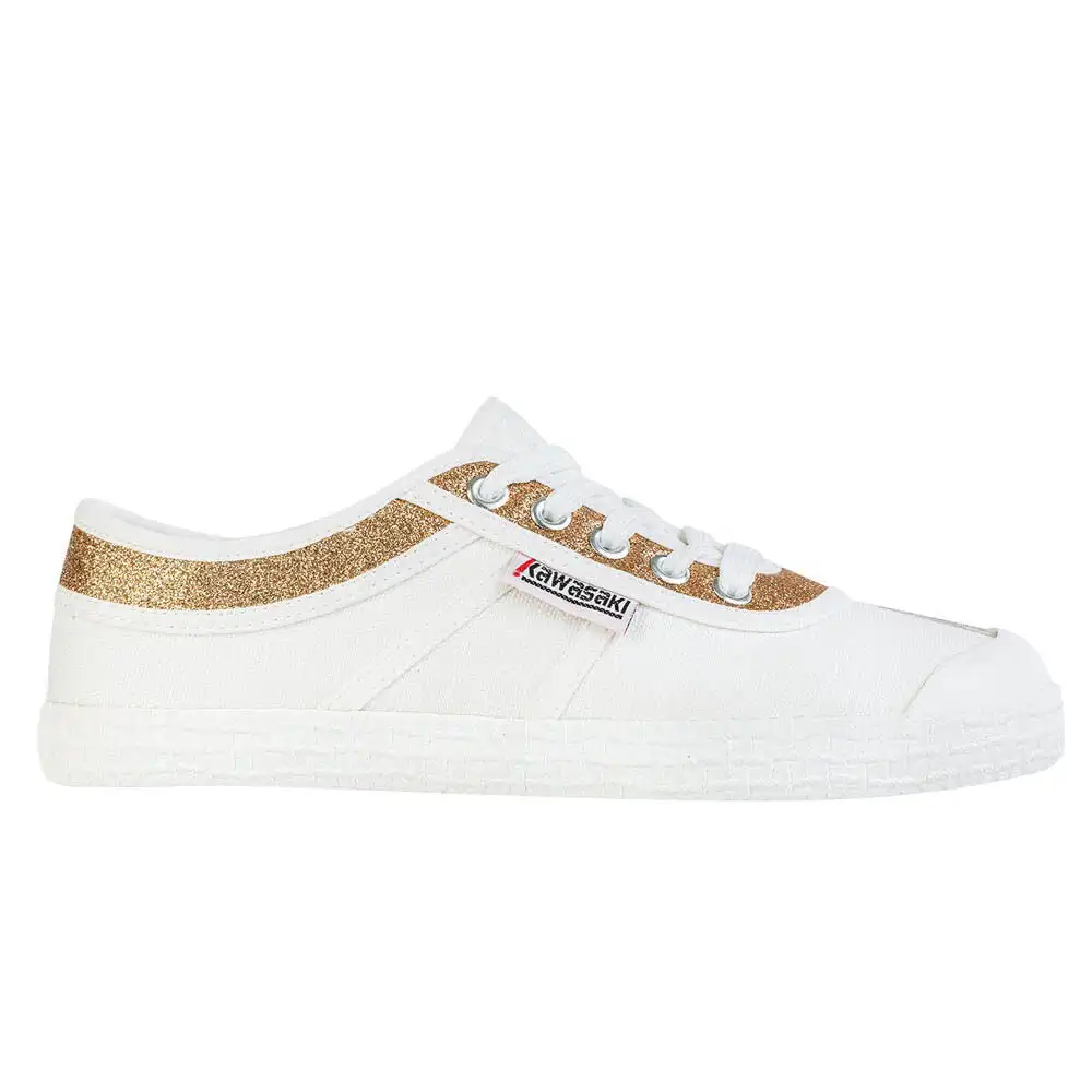 Zapatillas de Lona con Purpurina Kawasaki K194522 en Dorado para Mujer