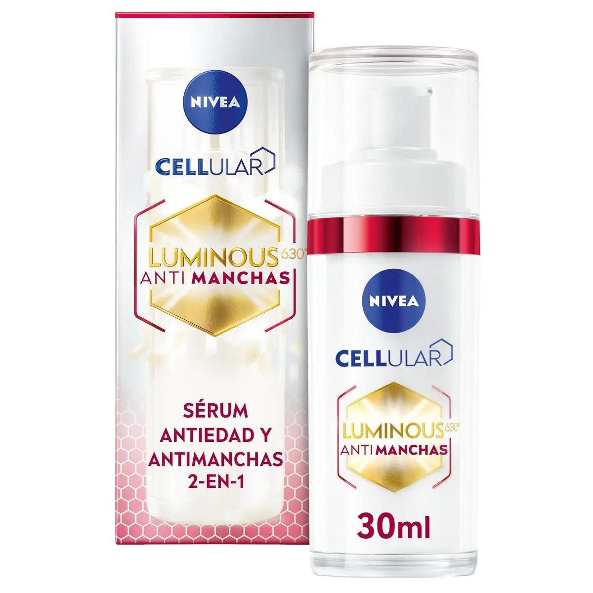 NIVEA LUMINOUS630 Sérum Facial 2 en 1 Antimanchas y Antiedad