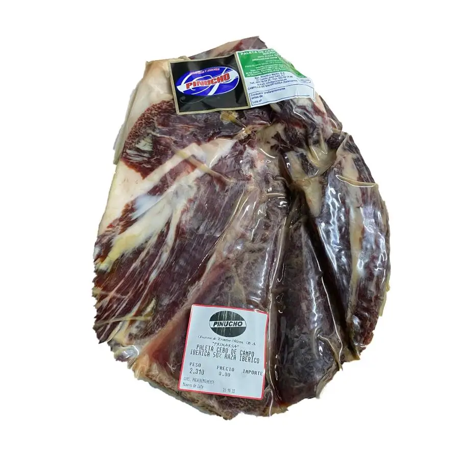Ibéricos a Domicilio Gourmet JAMON IBÉRICO CEBO CAPO PALETA Deshuesada y Envasada Al Vacio 2,5 Kg Aprx Aroma Intenso Sabor Suave