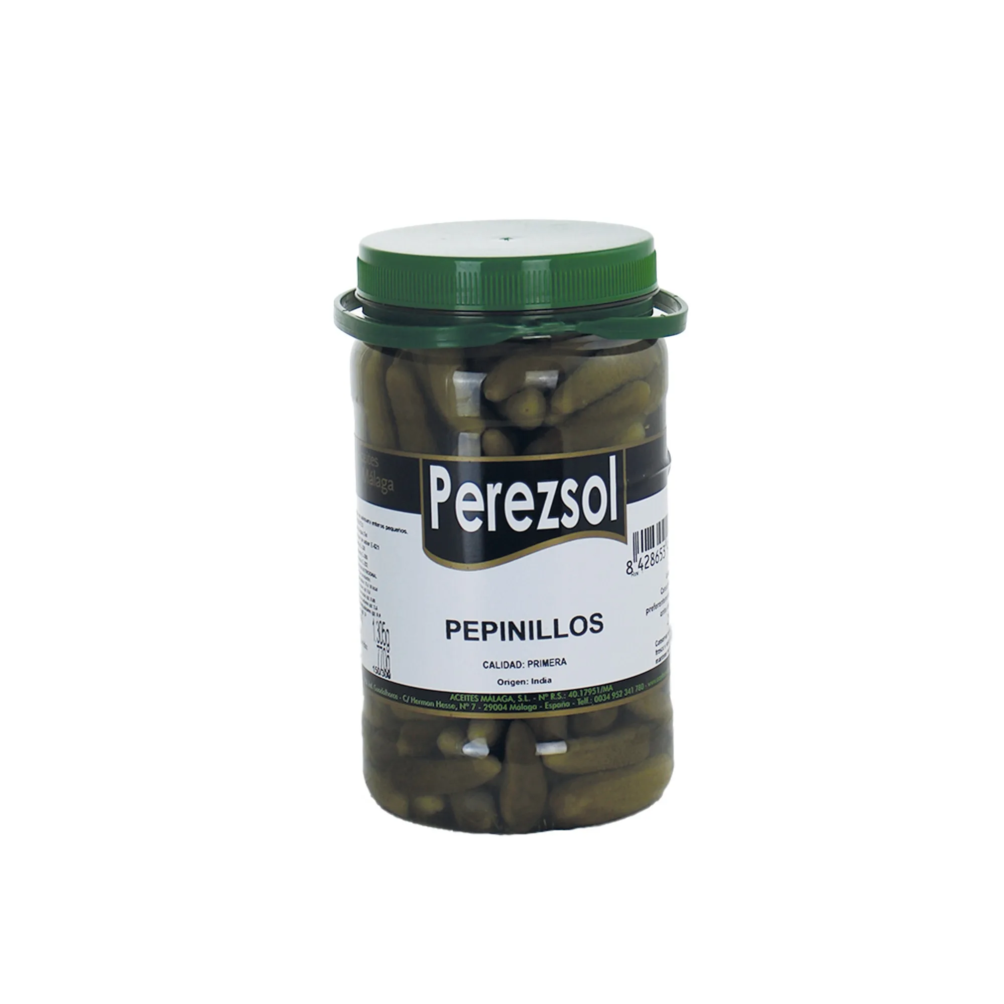 PEREZSOL PEPINILLOS PEQUEÑOS EN VINAGRE | BOTE 1 KG ( 0.77 GR ESC ) | CALIBRE 150-300 | APERITIVO Y ENSALADAS