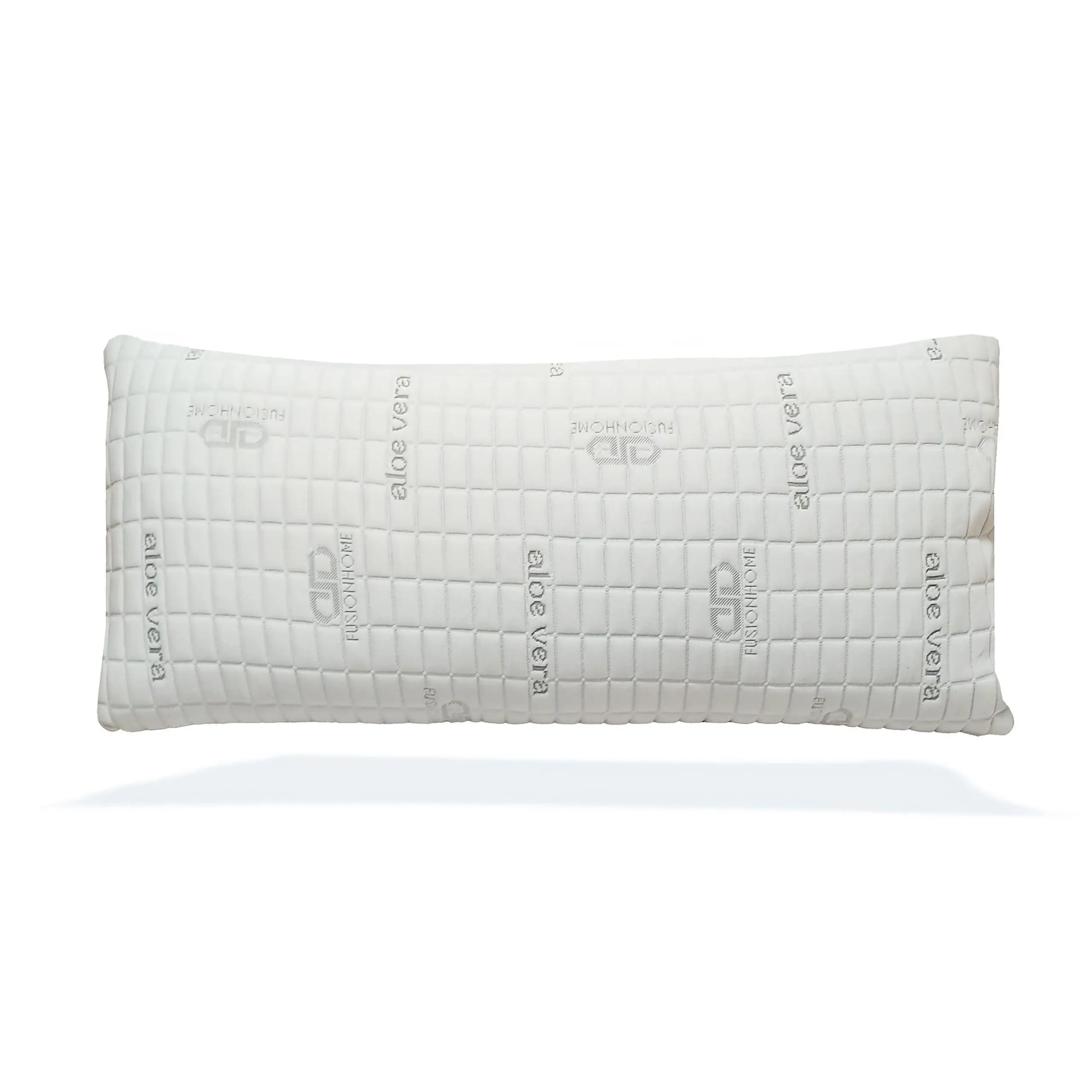 Almohada Viscoelástica Aloe Vera 100% Copos Viscoelástica - Ergonómica y Termorreguladora - Firmeza Media/Alta - FusionHome