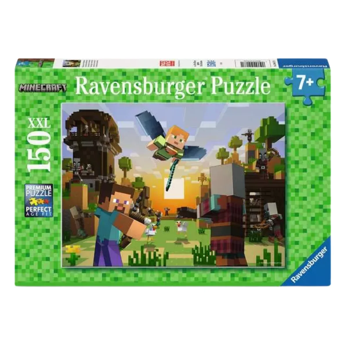 RAVENSBURGER PUZLE MINECRAFT 150 PIEZAS XXL, 04177, TIENDA CON LICENCIA OFICIAL