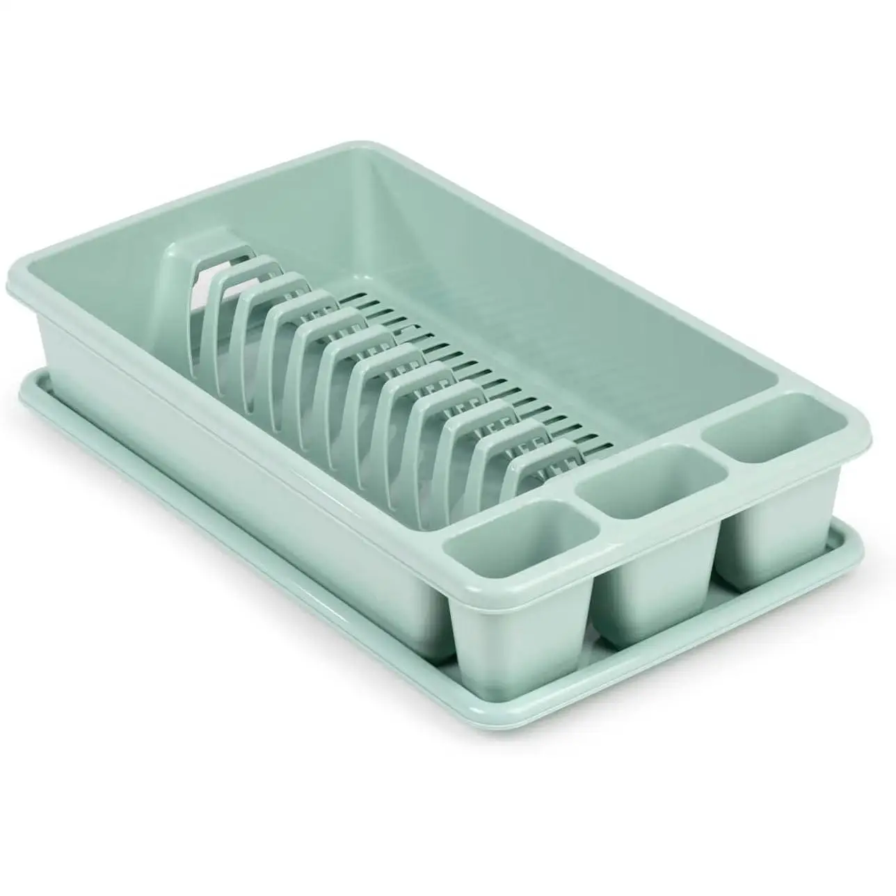 C.A Escurridor de Platos 2 Módulos 🧼 | Bandeja Antigoteo | Organizador de Cocina para Fregadero | 45 x 26.5 x 9 cm