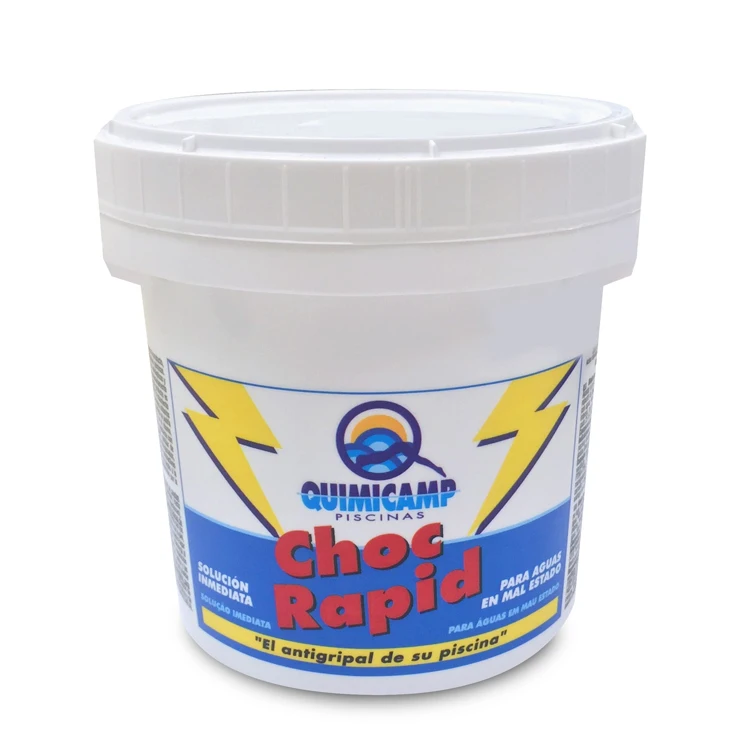 Cloro rápido Quimicamp 500 gr acción rápida granulado para piscinas
