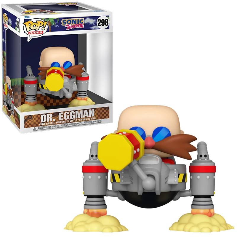 FUNKO POP! RIDES: SONIC THE HEDGEHOG - DR. EGGMAN, 70584, Nº298, TIENDA CON LICENCIA OFICIAL
