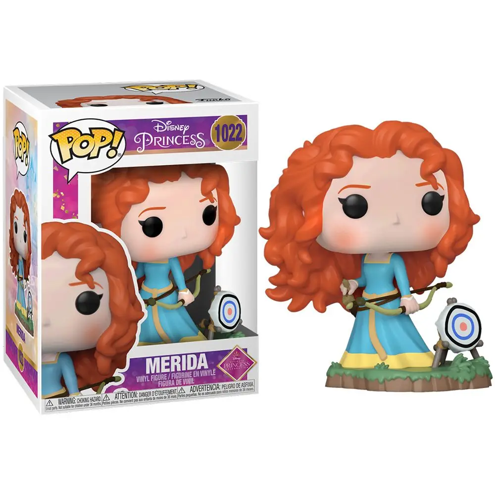 FUNKO POP! DISNEY ULTIMATE PRINCESS - MERIDA, 56351, Nº1022, TIENDA CON LICENCIA OFICIAL, BRAVE, PELIROJA, VALIENTE, DIBUJO, ENVÍO URGENTE 24-48 HORAS PENÍNSULA