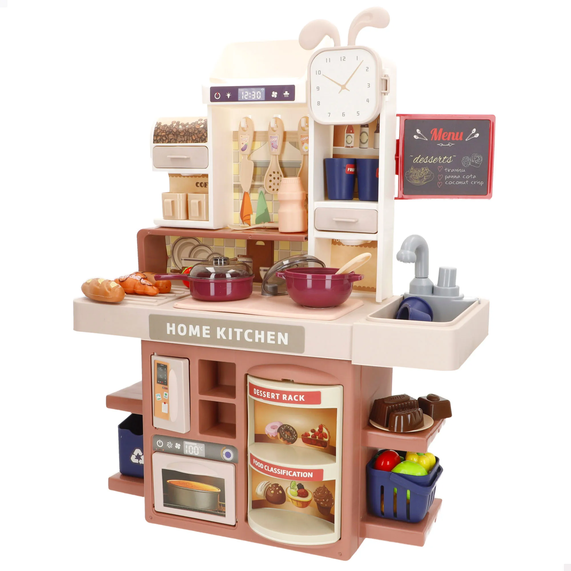 COLORBABY My Home - Cocinita de juguete, luz y sonido, botones realistas, electrodomésticos, incluye accesorios, juguetes simbólicos, juego de cocinar, juegos para niños y niñas, regalos niños, a partir 3 años