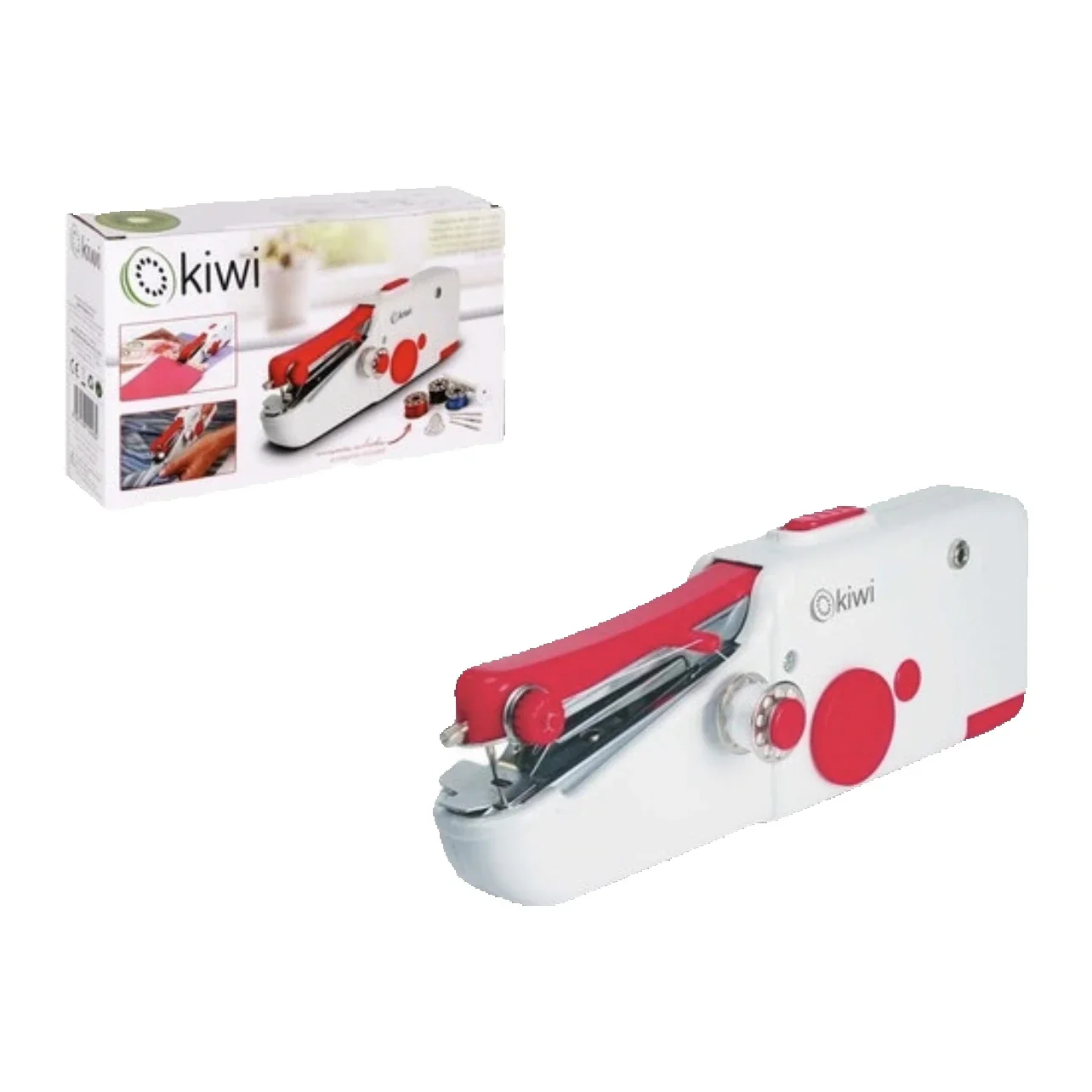 Máquina de coser portátil, Mini máquina de coser eléctrica portátil para principiantes y adultos, fácil de usar y puntada rápida adecuada para ropa, telas, bricolaje para viajes a casa