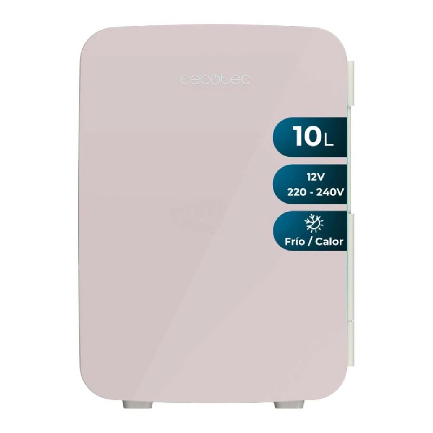 Cecotec Nevera Pequeña Bolero MiniCooling 10L Bahamas Pink. Capacidad 10 L, Funcionamiento 12-220 V