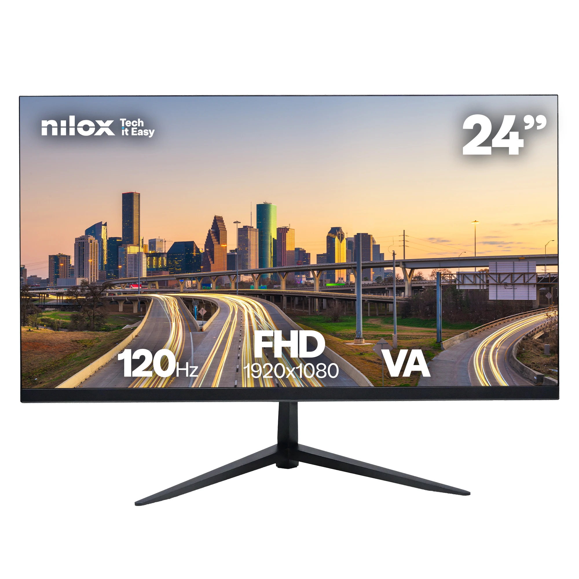 Nilox NXM24FHD1205 pantalla para PC 61 cm (24") 1920 x 1080 píxeles Full HD LCD