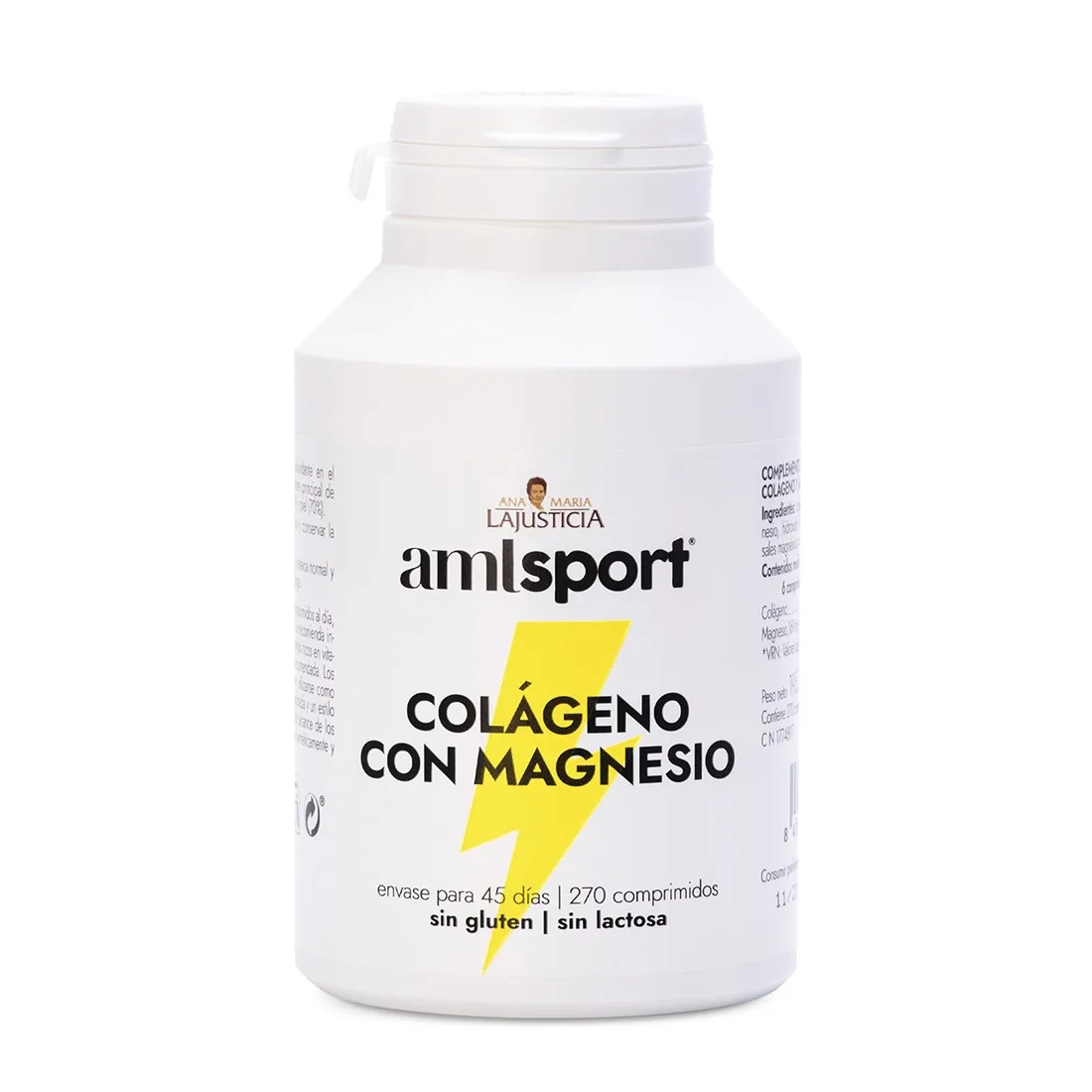 Amlsport® Colágeno con Magnesio 270 comprimidos – Articulaciones, Huesos y Músculos – Fórmula Deportiva