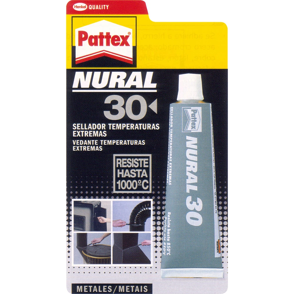 Henkel Nural 30 high temperature sealant 150g-resistant to 1000C-for gardening