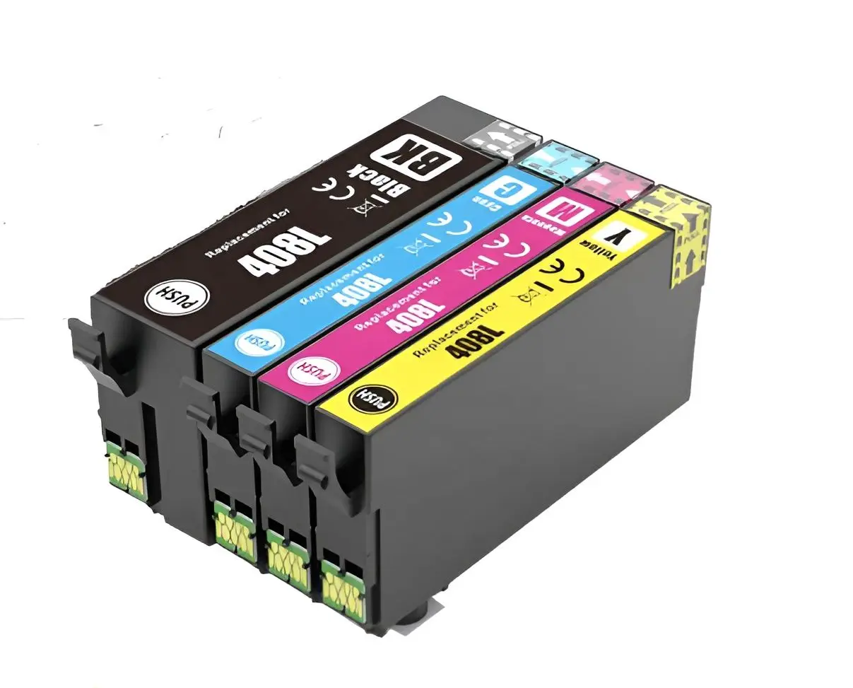 4 tintas Compatibles Epson 408XL 408L XL Cartucho de Tinta para Epson Workforce Pro WF-C4810DTWF
