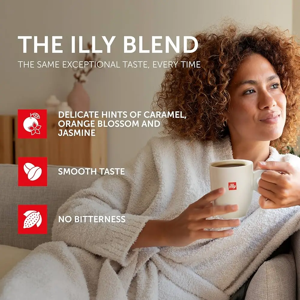 Illy 6 pack decaffeinated coffee beans 250 grs - qumir
