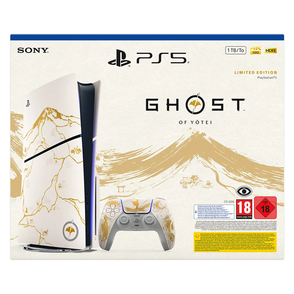 Ps5 console pack 1tb disk + ghost of yōtei limited edition gold game - playstation #2