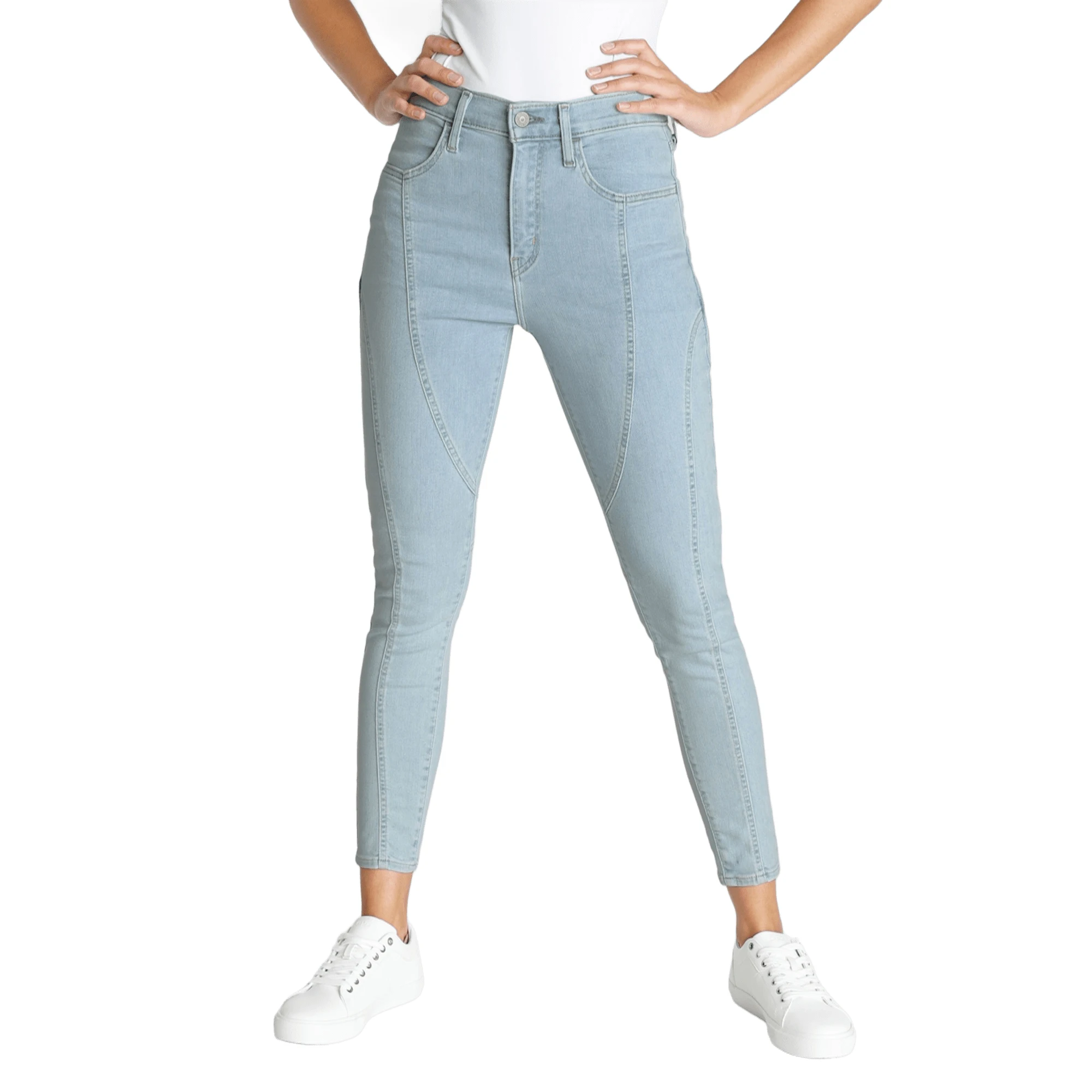Levi's 720 Zip Front Jeans - Pantalones vaqueros Levis para mujer con cremallera frontal