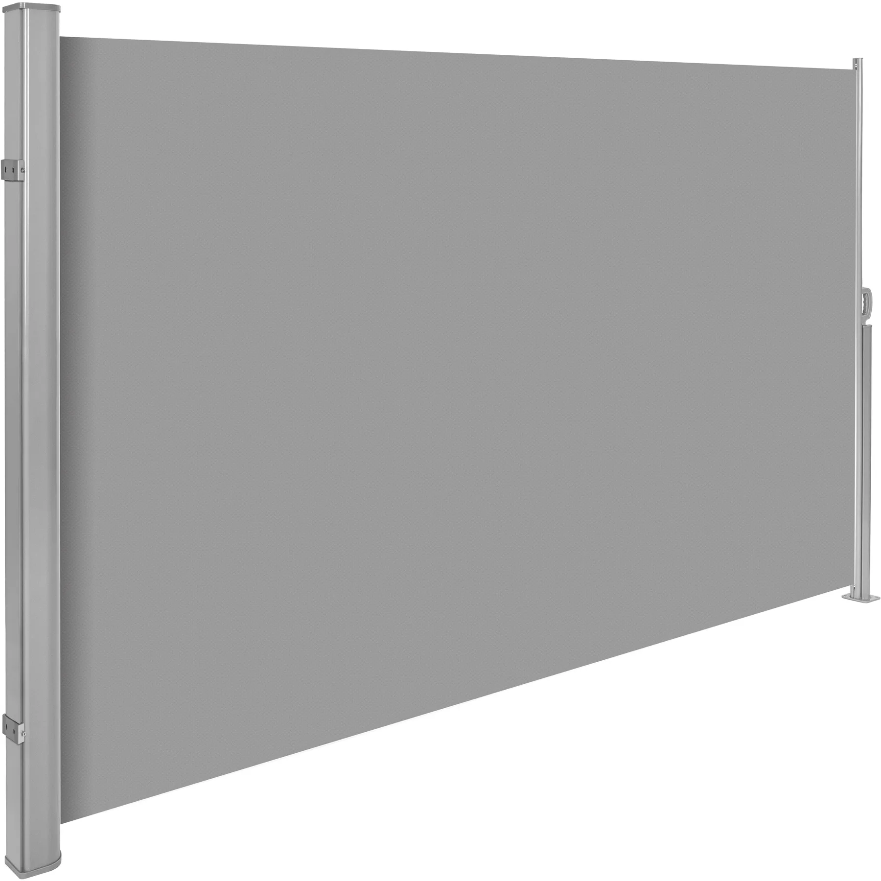 Tectake - Toldo lateral retráctil, Protección de privacidad hasta 3 m, 240 g/m², Separador de espacios, Tela de toldo impermeable, Aluminio, Enrollado automático, Protección del sol y viento, Toldo o