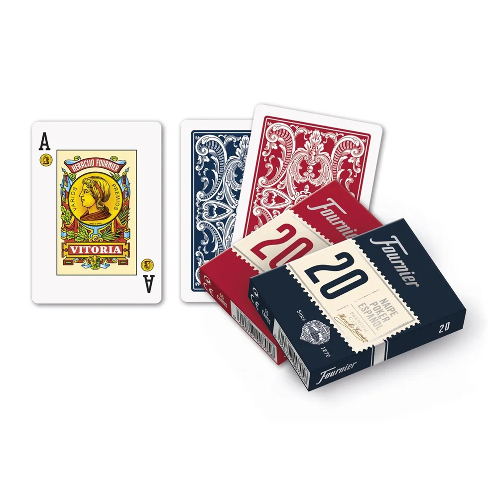 Baraja Poker Español Nº20/55 Cartas (3 Joker)en estuche de cartulina (Fournier 10023369)