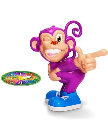 Fun Pedrete el Mono Guarrete Family Game - Includes 1 Monkey, 1 Tail, and Spinning Roulette, Ideal for 2-10 Players, Promotes Cause-Effect Learning and Socialization, Perfect for Game Nights and Family Entertainment.