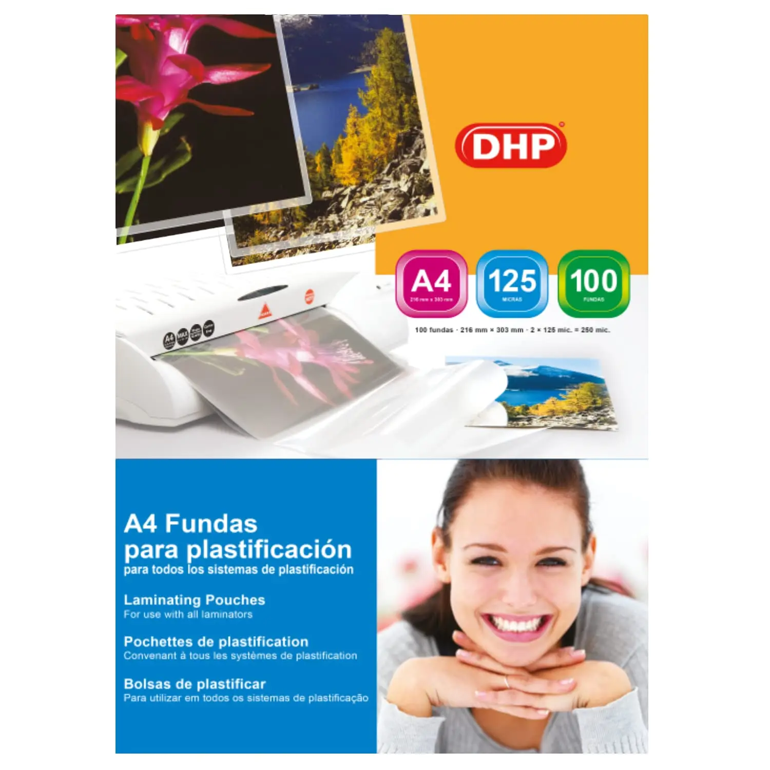 Laminating A/4 125 MC DHP 100 units