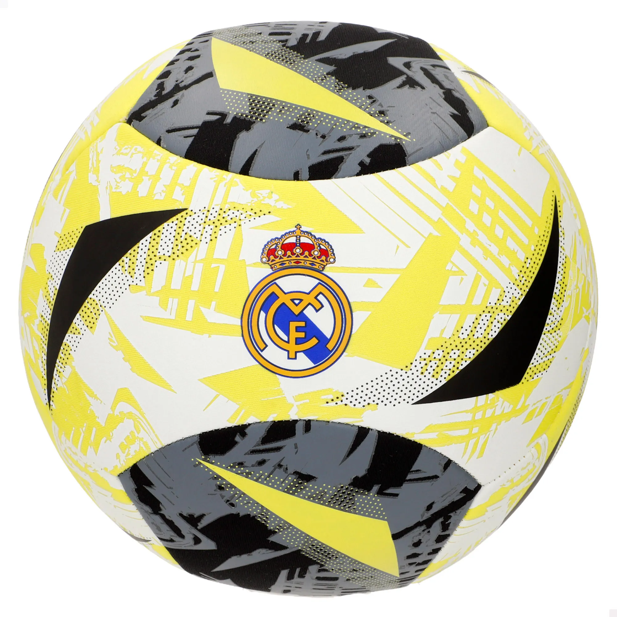 Aktive - Balón de fútbol Real Madrid Ø21 cm T5, para playa, para piscina, neopreno, diseño escudo equipo, pelota infantil, +18 meses