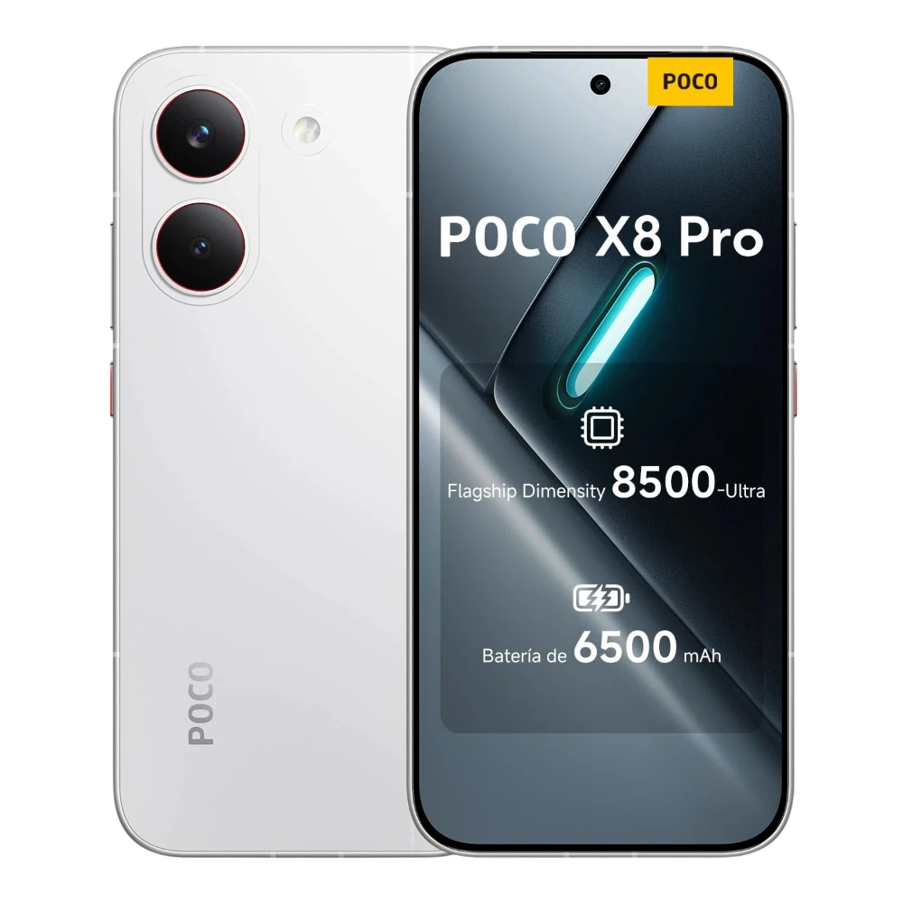 Xiaomi POCO X8 Pro 256GB/512GB, Pantalla de6.59 » 1.5K AMOLED Dimensity 8500-Ultra, batería de 6500 mAh, Sensor Sony IMX882 de 50MP con OIS, Cargador no Incluido (Versión ES) 4