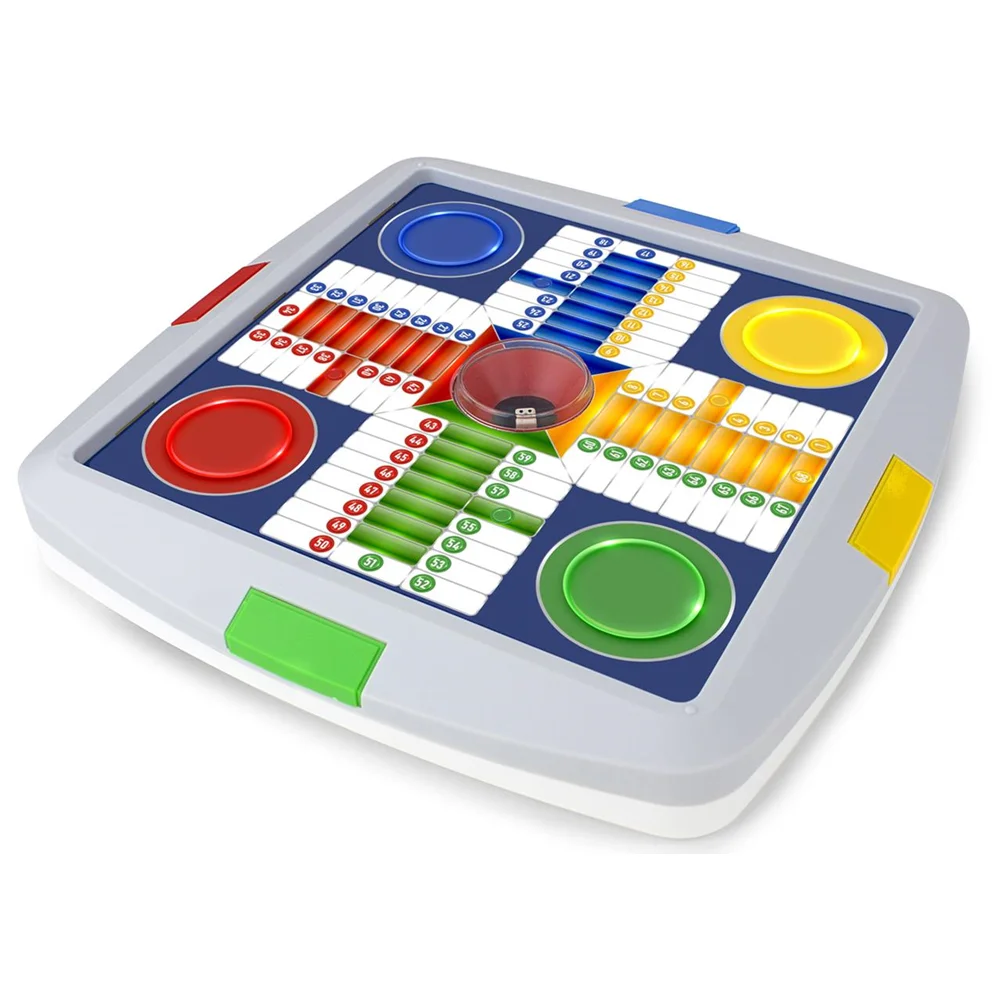 Automatic Ludo and Goose Game for 4 Players - 27x27x4 cm by Chicos, ideal for kids aged 3 to 7, promotes family fun and social skills, perfect for home or travel. #3