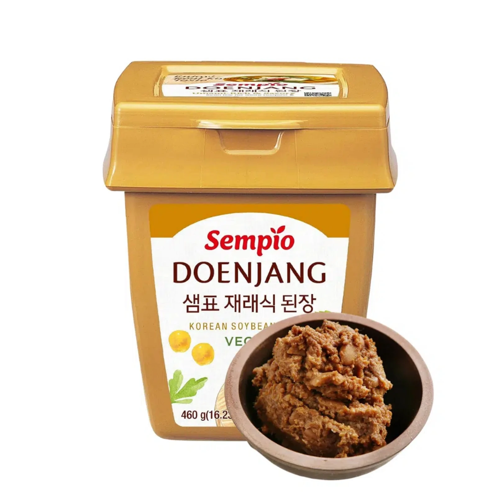 Pack de 2 Unidades Pasta Doenjang de Sempio, 460g Pasta de soja de Coreano base para sopas, guisos o salsa BBQ