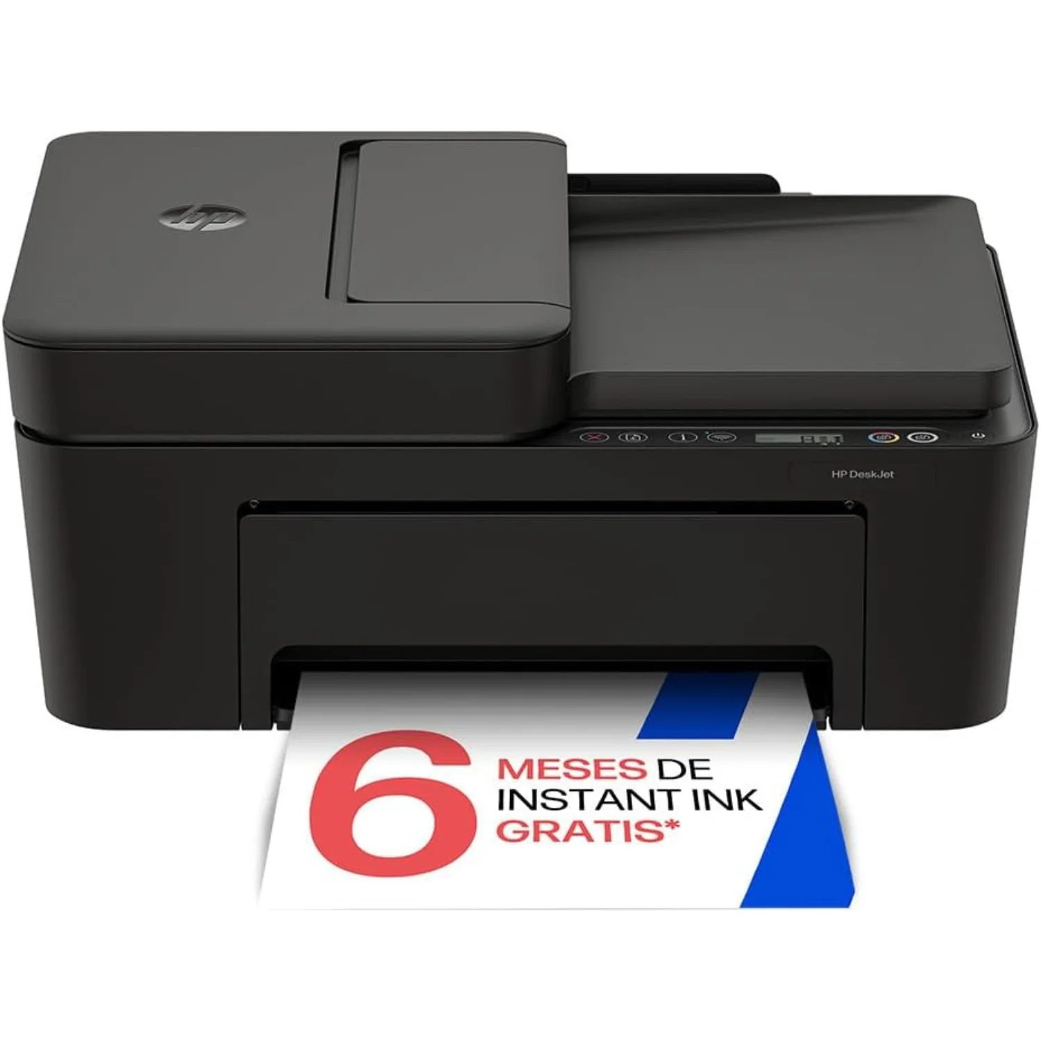 HP DeskJet 4320 - Impresora Multifunción | Incluye 2 Cartuchos de Tinta (Color y Negro) Apple AirPrint Imprime Escanea y Copia Blanco & Negro y Color, Alimentador Automático de Documentos (ADF), Wi‑Fi Doble Banda | 6 Meses de Instant Ink Incluidos, Negro