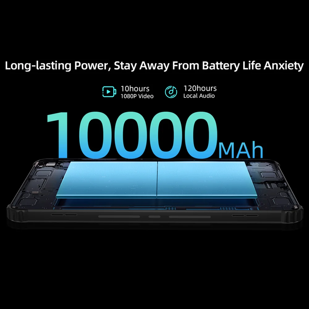 BMAX i10S Pro Tablet Rugerizada IP68 Antichoque Agua Polvo 10.1″ 1920×1200 14GB+128GB T616 10000mAh Android 14 4G 7