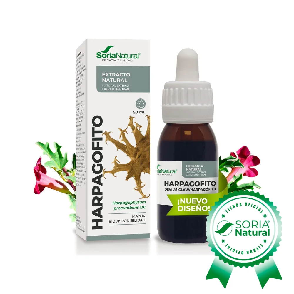 Extracto de Harpagofito 50ml Soria Natural - Puede contribuir a aliviar dolores de huesos y articulaciones - 50ml
