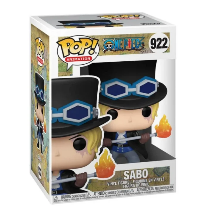 Funko Pop figure! Animation One Piece Sabo model 922 | 54461-Original-collectible miniature figures for display-gift Idea-official merchandise-toys for children and adults-Fans