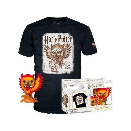 Pop Tees Fawkes The Phoenix Glow Harry Potter exclusive Funko T shirt