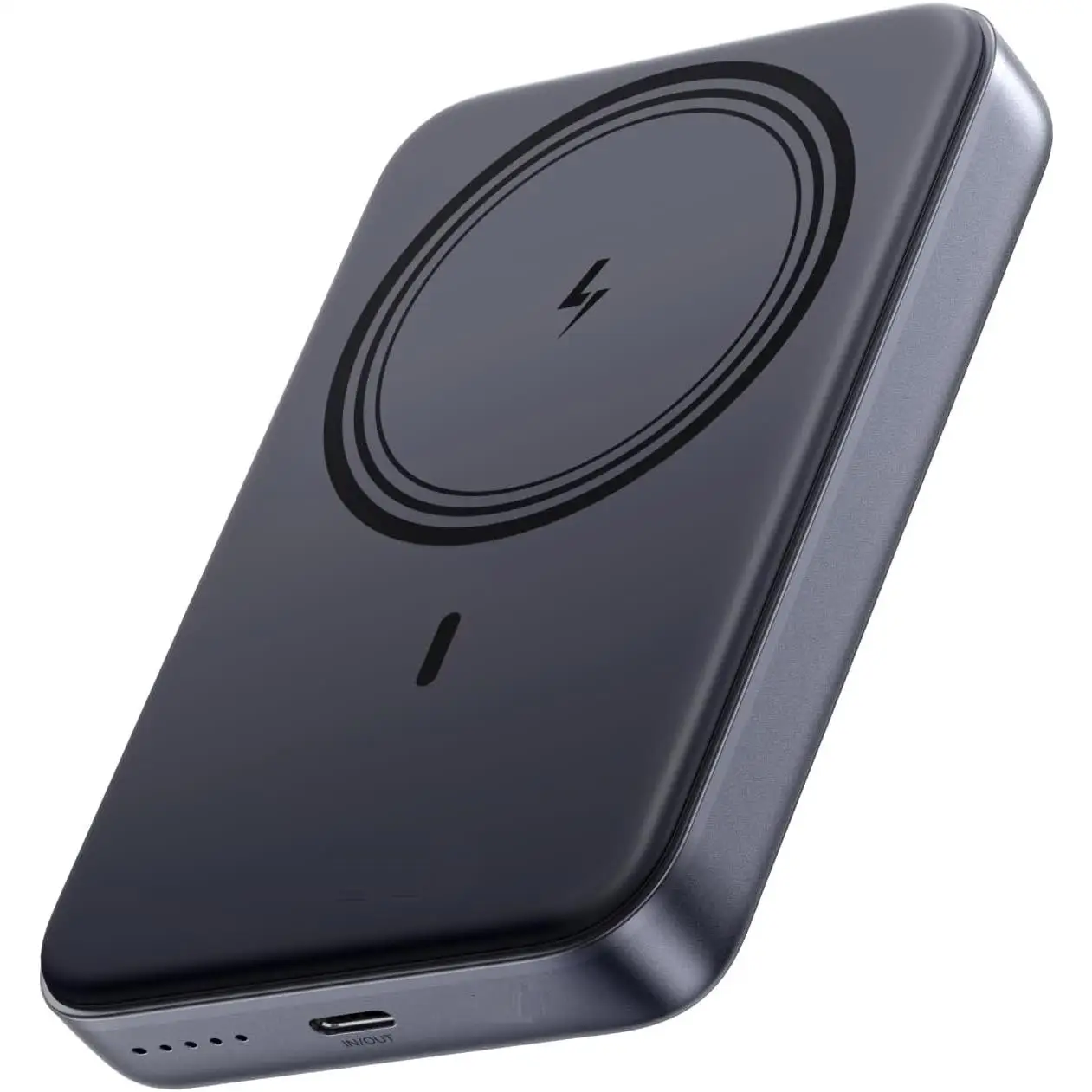 FGNS Batería Externa Magnética 10000mAh con Carga Inalámbrica de 15W y USB C 22.5W PD QC 3.0, Compatible con smartphones con carga inalámbrica. Android,