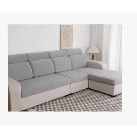 Funda para Cojin de Sofa, Protector de cojín de Asiento Ajustable con Elastica, Tela de Poliester, Funda para sofá con 1,2,3,4 plazas, funda para reposo cabeza sofá y reposo espalda, funda chanise