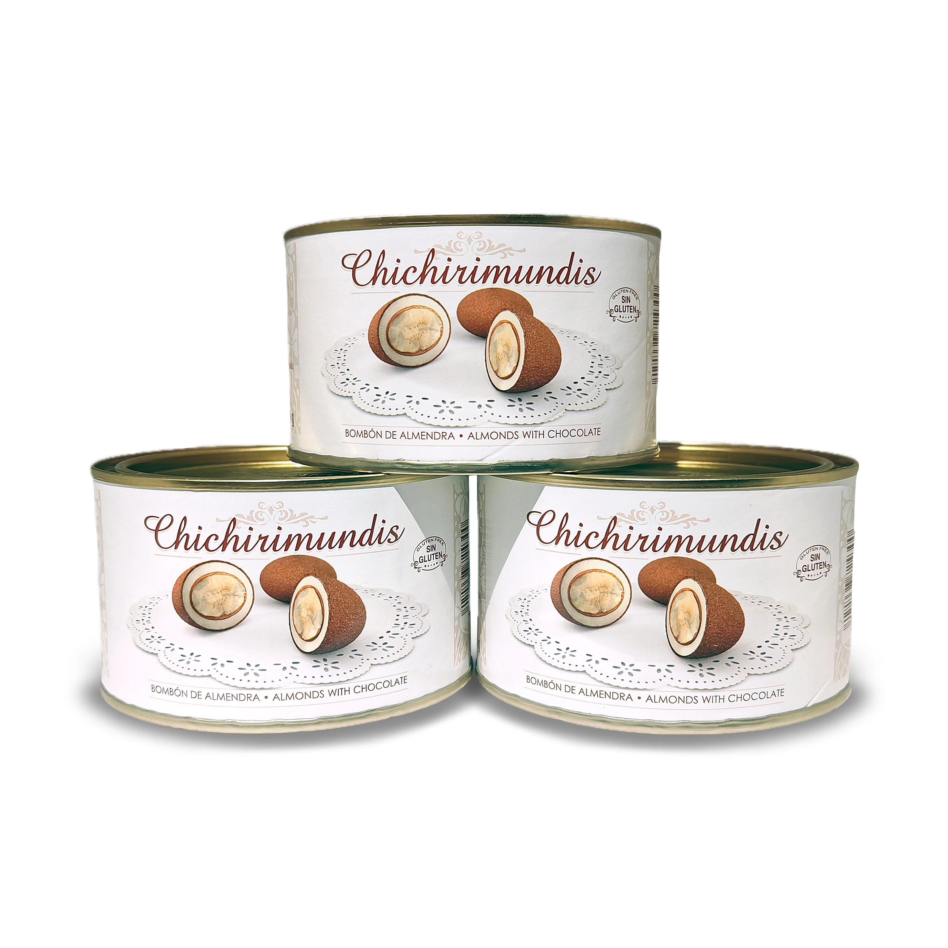 Chichirimundis (bombón de almendra) de El barco delice. Pack de 3 unidades de 220g.