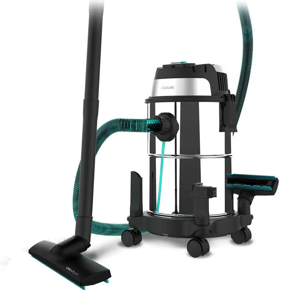Aspiradora de sólidos y líquidos - Cecotec Conga Rockstar Wet & Dry 1200W | 16L, Cuerpo Metálico, Alta Durabilidad