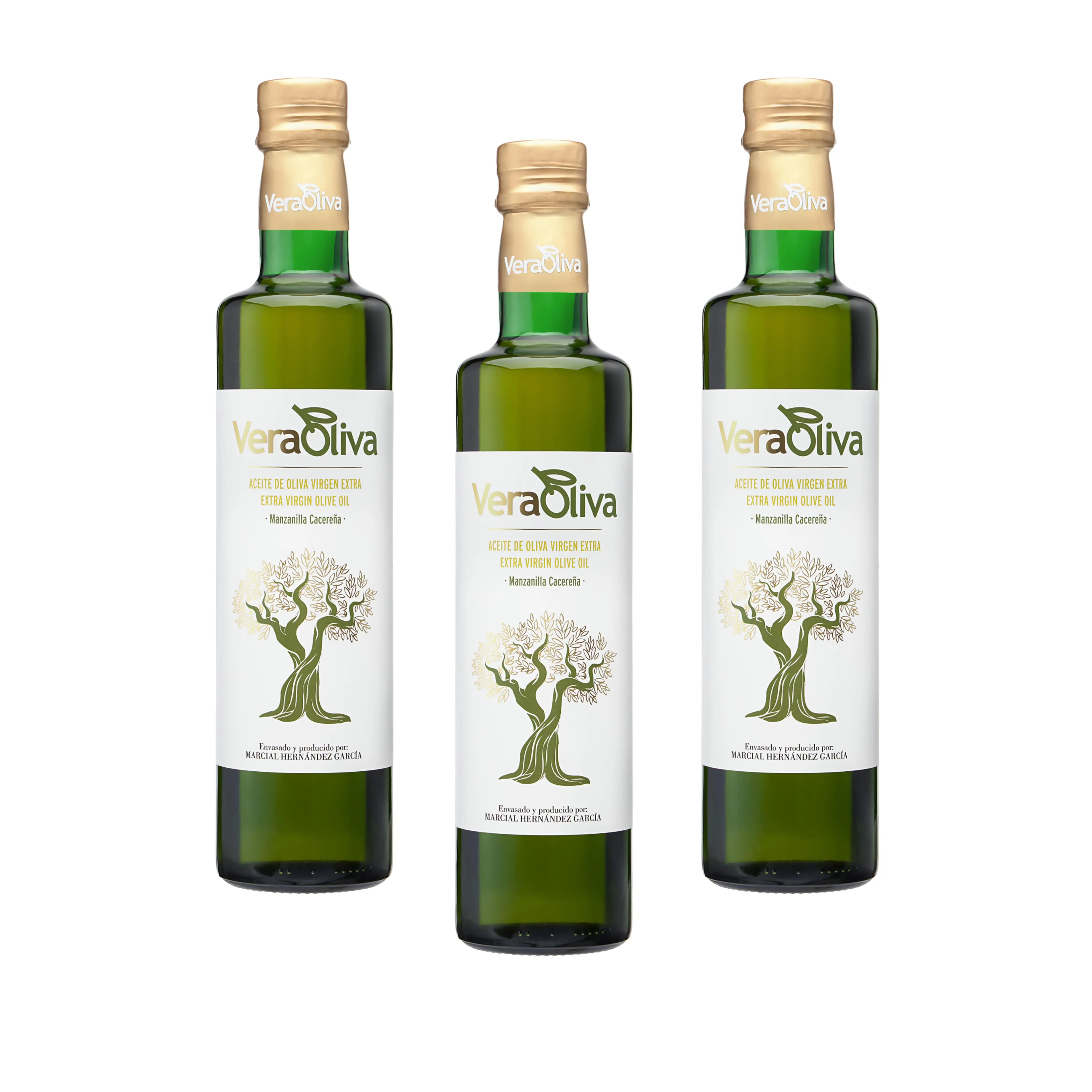 Pack Aceite de Oliva Virgen Extra Veraoliva - 3 Botellas cristal de 500ml - Nueva Campaña