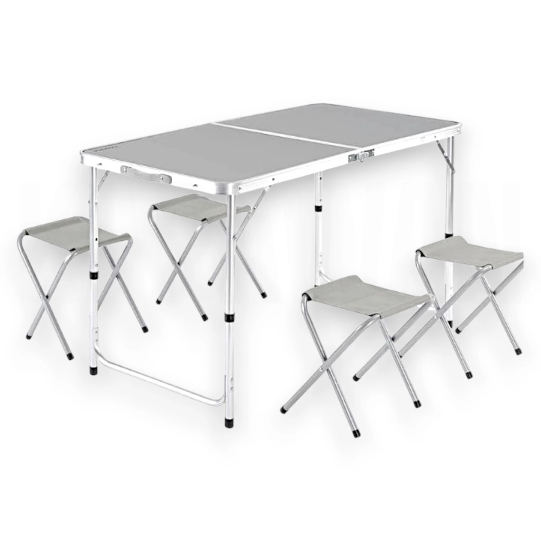 Karawan - Set de Mesa y Sillas Plegables y Portátil para Camping 120x60x70 cm - Muebles y Camping