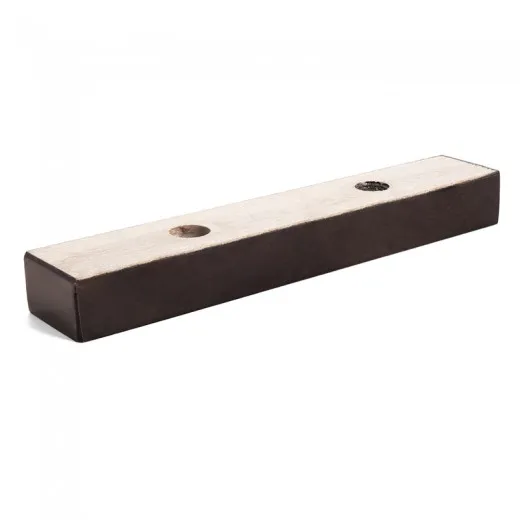 Pata de Madera Haya Resistente para Muebles - Tozo 22x2.5x4 - Color Wengue