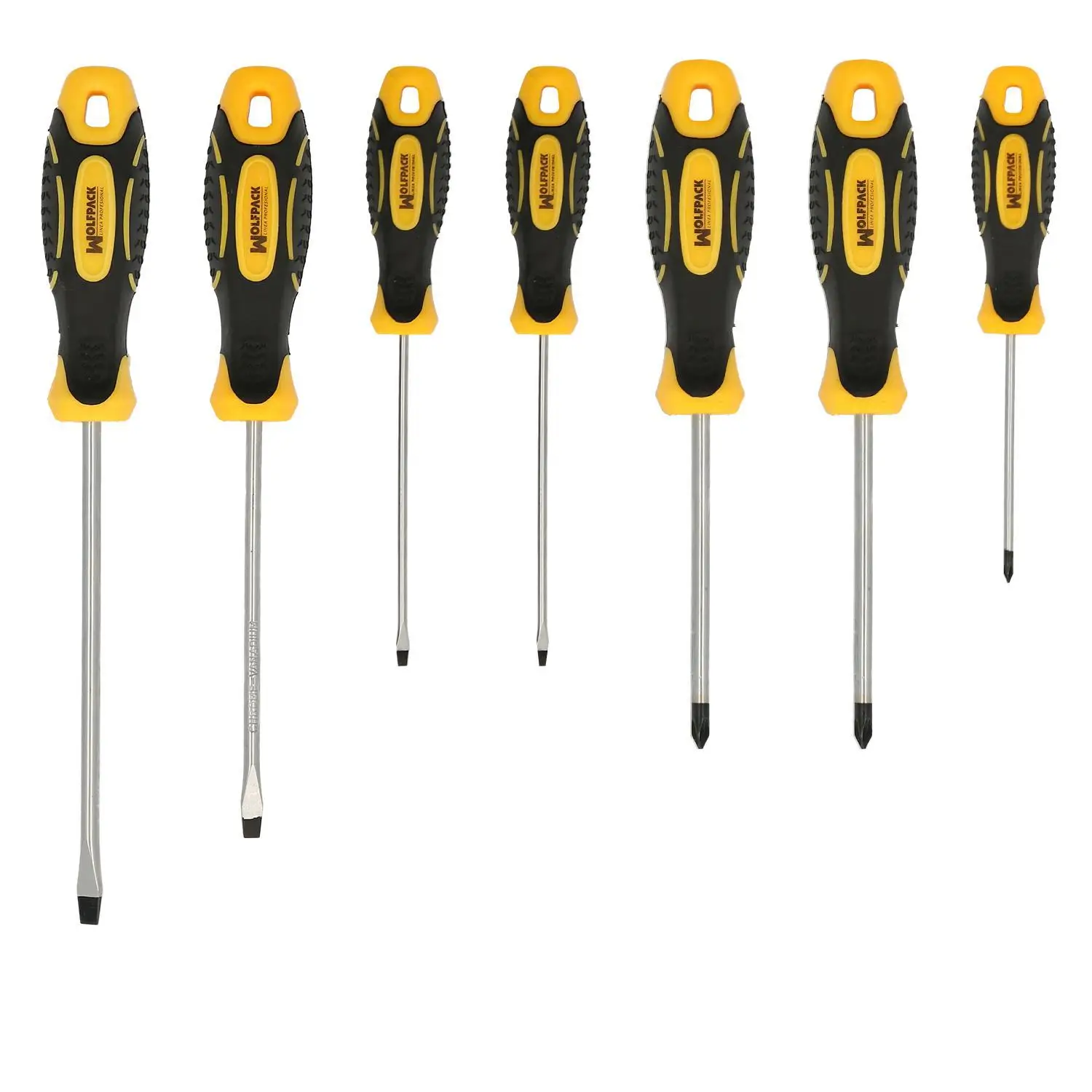 7 PCs Chrome Vanadium Steel Screwdrivers Set With bimaterial Handle