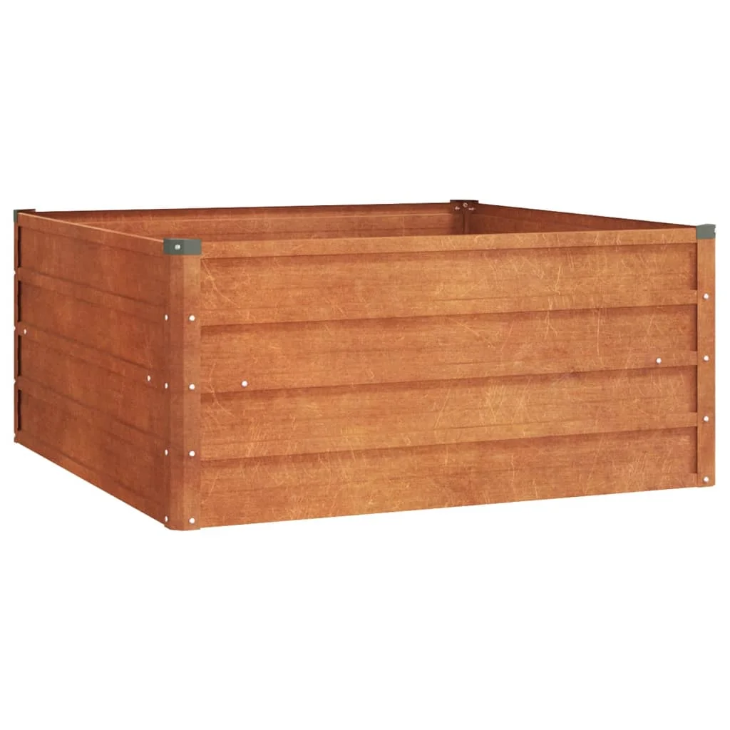 Vidaxl rusty corten steel arriate dimensions 100 x 100 x 77 cm, 100 x 100 x 45 cm, 240 x 40 x 45 cm and more - Product Main Image