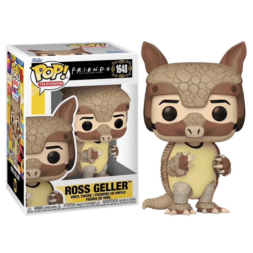 FUNKO POP! FRIENDS – ROSS GELLER CON DISFRAZ DE ARMADILLO, 80190, Nº1648, PRODUCTO CON LICENCIA OFICIAL