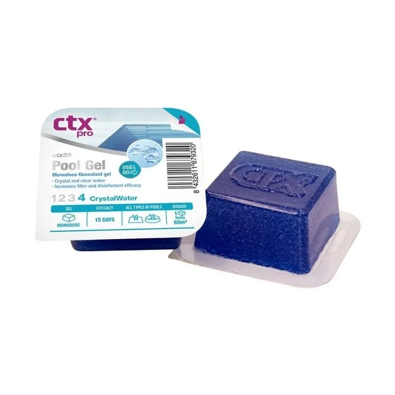Floculante en Gel Monodosis CTX-39 para una Piscina Limpia y Resplandeciente