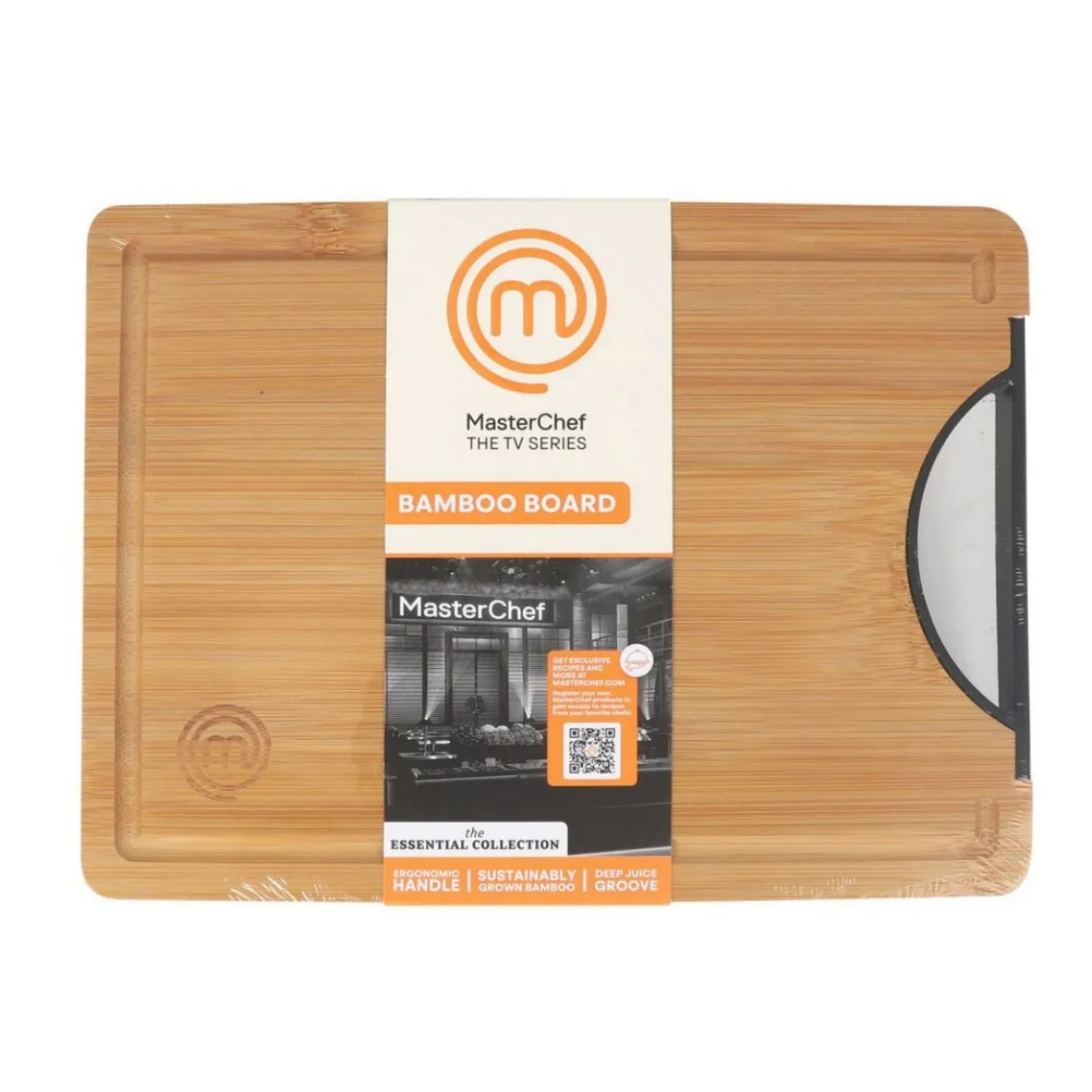ZYLX SHOPPING – Tabla de Cortar de Bambú MasterChef con Asas Varios Tamaños Resistente y Ecológica